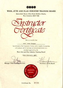 Instructor Certificate